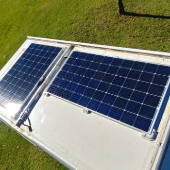 solar panel and inverter